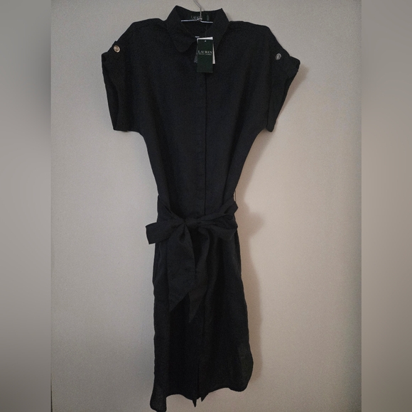 Lauren Ralph Lauren Dresses & Skirts - Lauren Ralph Lauren Tie Front Linen Dress